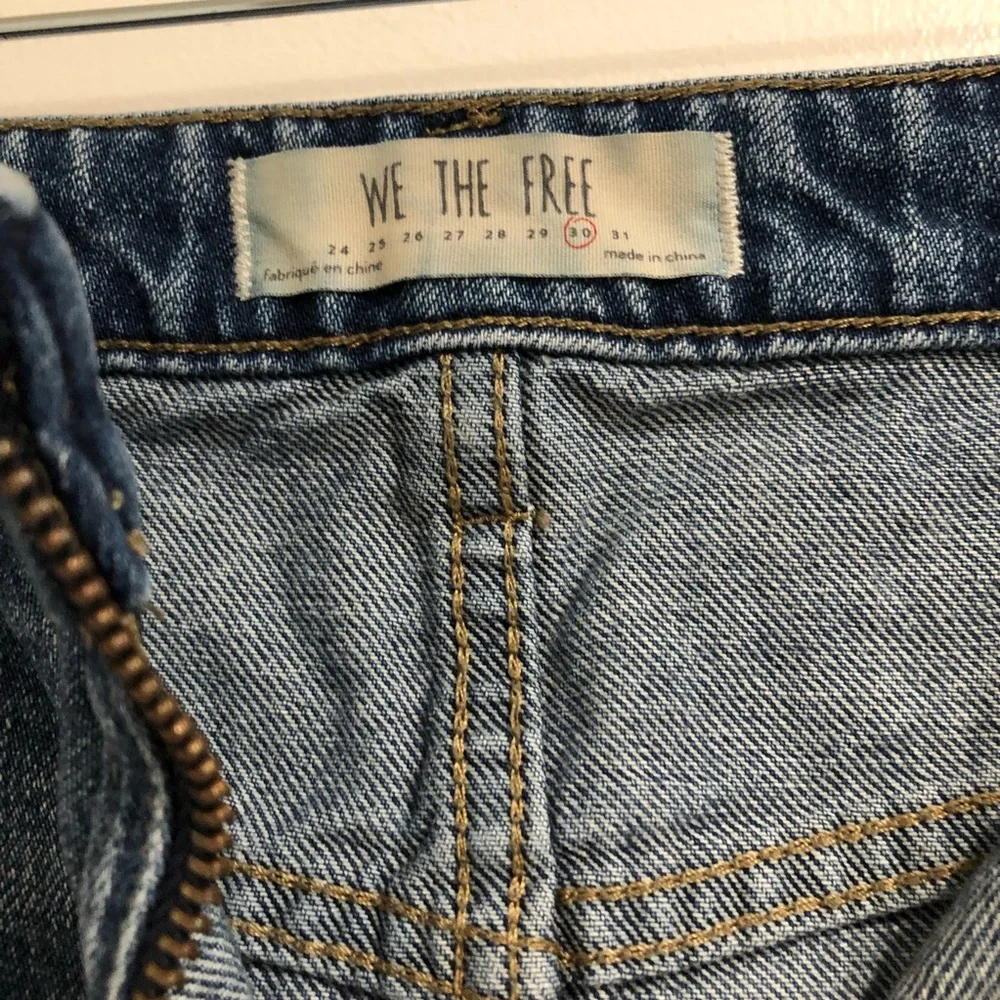 Free‎ People Zip Front Denim Mini Skirt Sz. 30